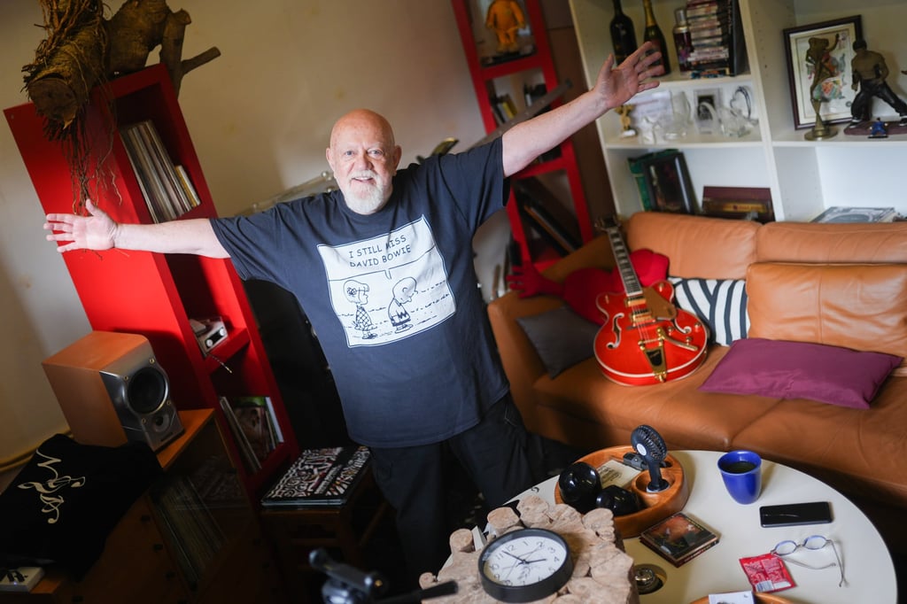 Nelsson relaxes in his “man cave” in Fo Tan, Hong Kong, during an interview on May 13, 2026. Photo: Eugene Lee