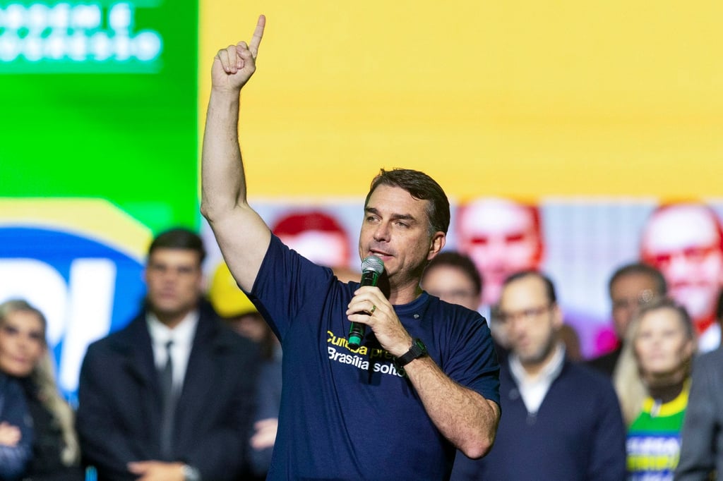 Brazilian senator and presidential hopeful Flavio Bolsonaro. Photo: EPA