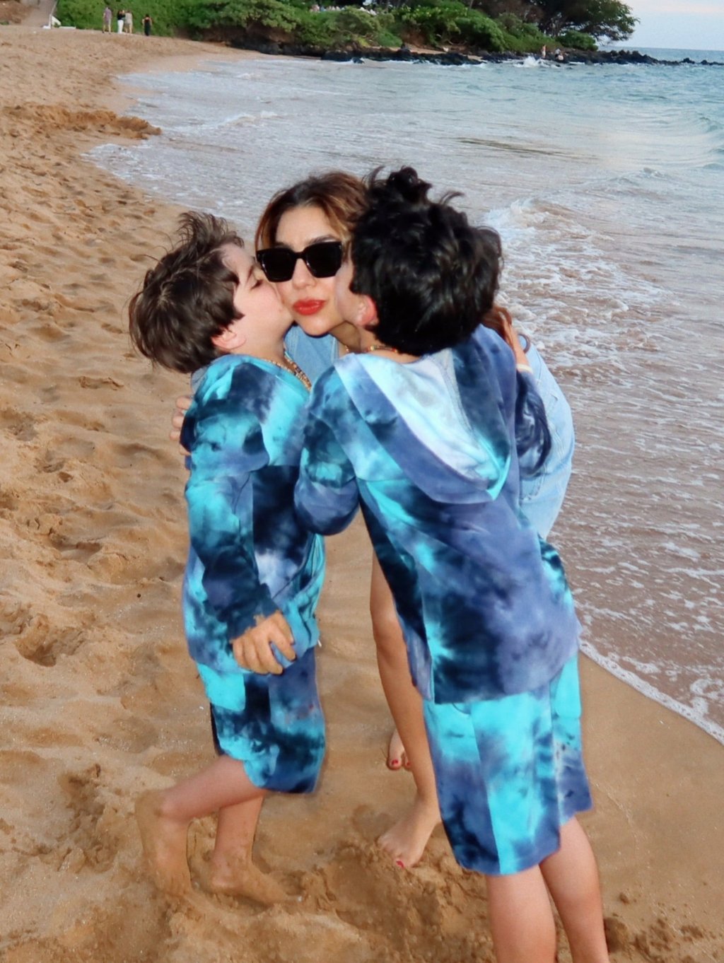 Chopra with her two sons, one of whom suffered a serious medical issue that affects one in half a million children. Photo: Instagram/drdeepikachopra