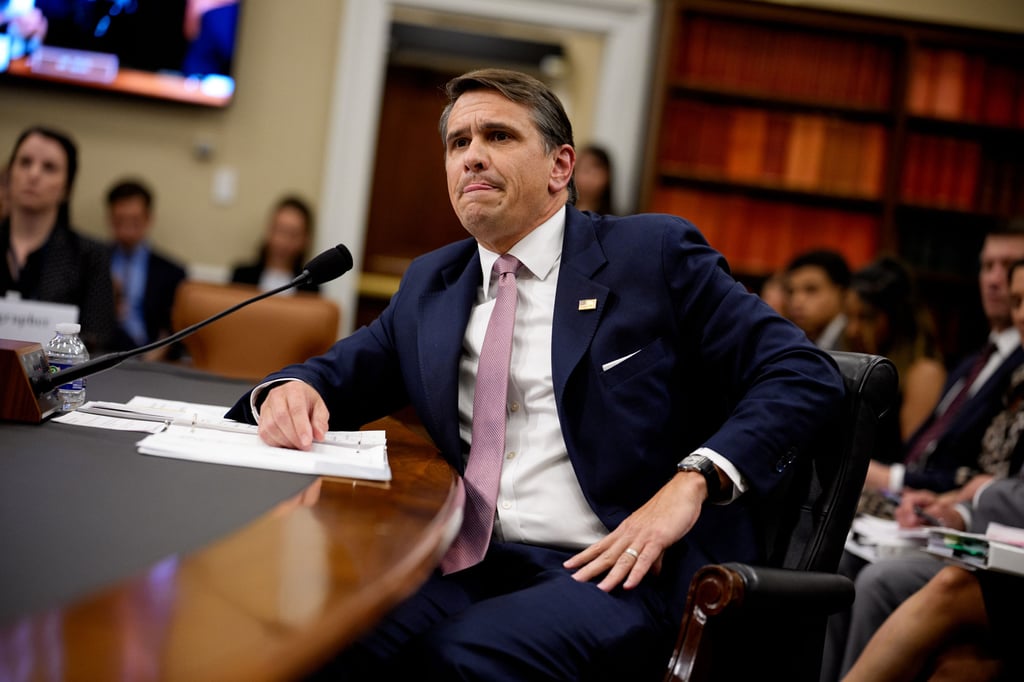 Acting US Attorney General Todd Blanche answers questions during a House Committee hearing in Washington, DC on Tuesday. Photo: TNS