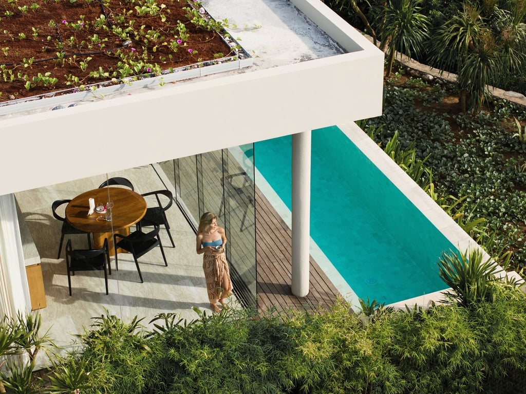 A pool villa at Lyvin Melasti. Photo: Handout A pool villa at Lyvin Melasti. Photo: Handout
