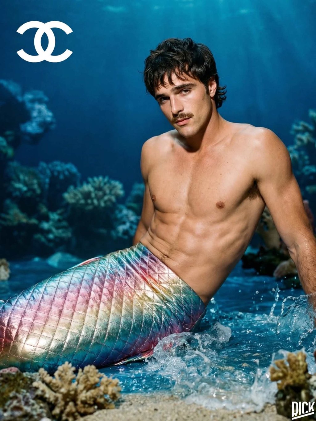 Rick Dick’s merman version of Jacob Elordi. Photo: @rickdick_/Instagram Rick Dick’s merman version of Jacob Elordi. Photo: @rickdick_/Instagram