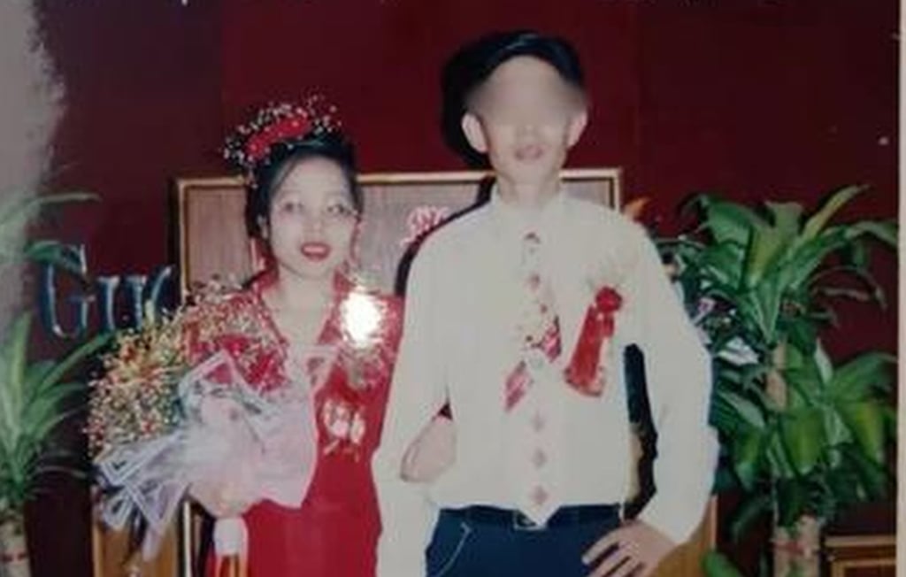 Happier times: Wang and her husband on their wedding day. Photo: 163.com Happier times: Wang and her husband on their wedding day. Photo: 163.com