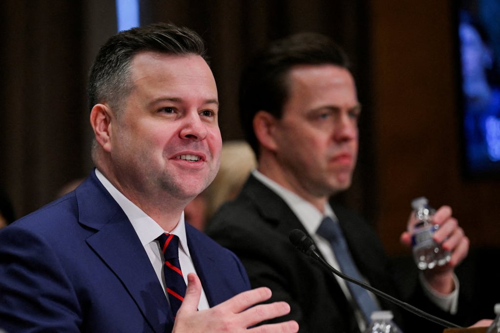 Bill Pulte (left) testifies on Capitol Hill in February 2025. Photo: Reuters
