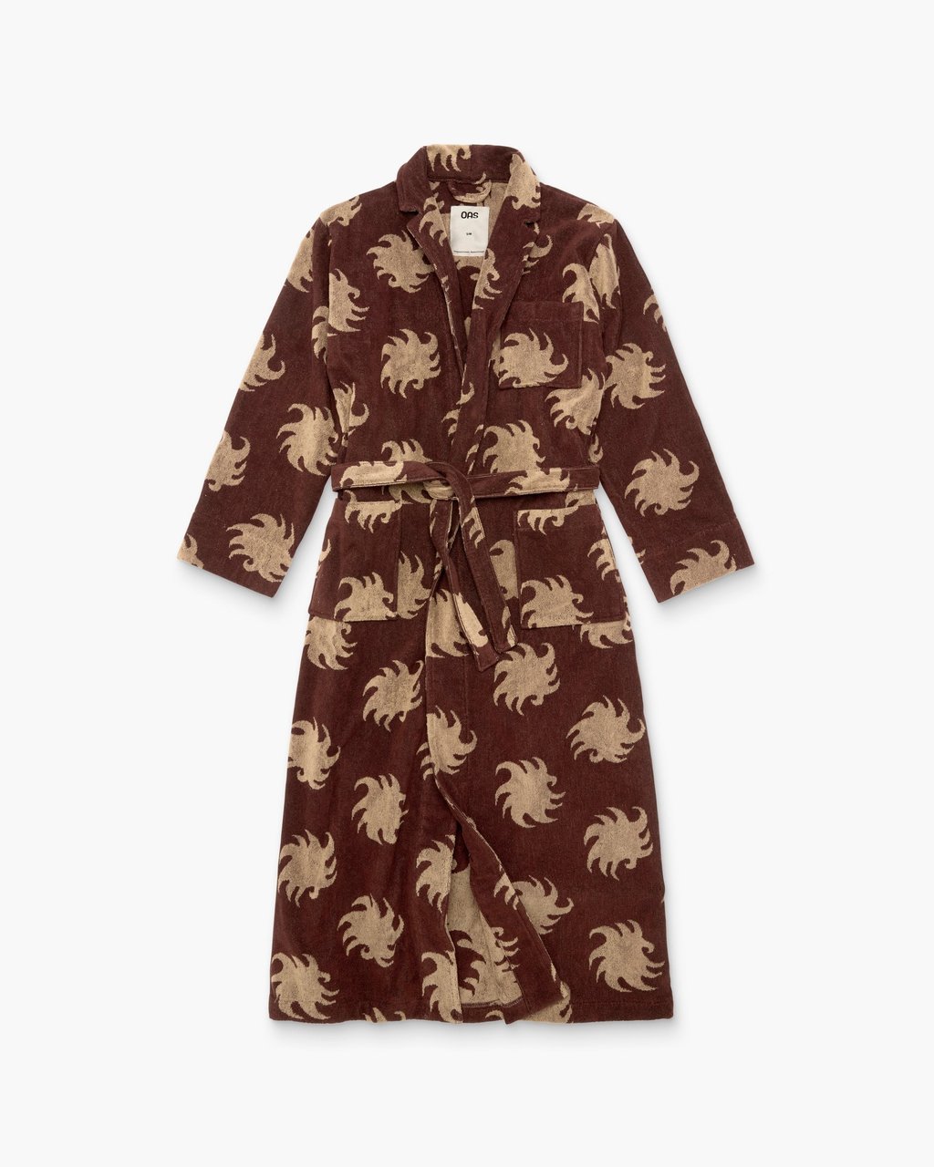 A bathrobe with a bold print from OAS. Photo: Handout A bathrobe with a bold print from OAS. Photo: Handout