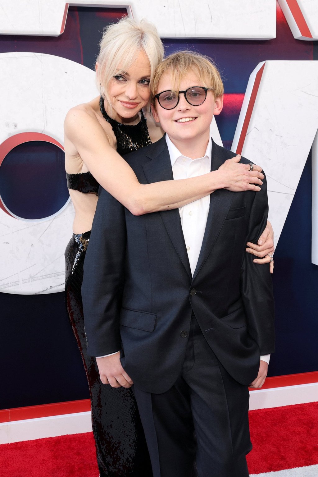 Anna Faris and her son Jack Pratt at the world premiere for Scary Movie 6 on June 4. Photo: Reuters