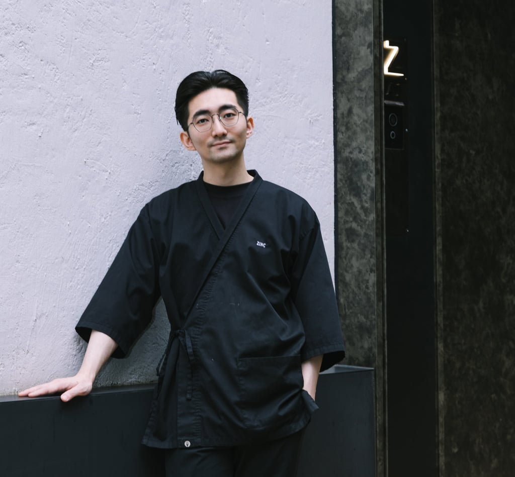 Zinc Leung, head chef and owner of Sushi Zinc, stands outside the omakase restaurant in Shau Kei Wan. Photo: Sushi Zinc Zinc Leung, head chef and owner of Sushi Zinc, stands outside the omakase restaurant in Shau Kei Wan. Photo: Sushi Zinc