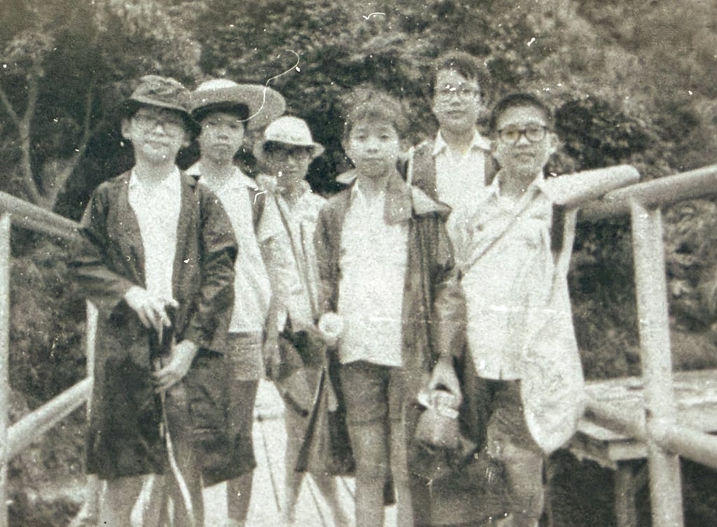 Lau (third from right) on a primary school outing with classmates to collect grasshoppers, 1970. Photo: courtesy Michael Lau Lau (third from right) on a primary school outing with classmates to collect grasshoppers, 1970. Photo: courtesy Michael Lau