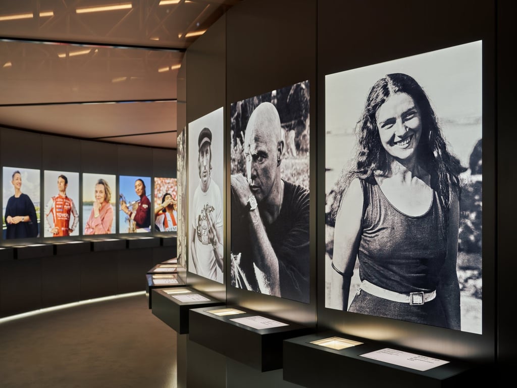 British swimmer Mercedes Gleitze (right) is one of 100 legendary Rolex watch wearers profiled in the exhibition. Photo: Handout