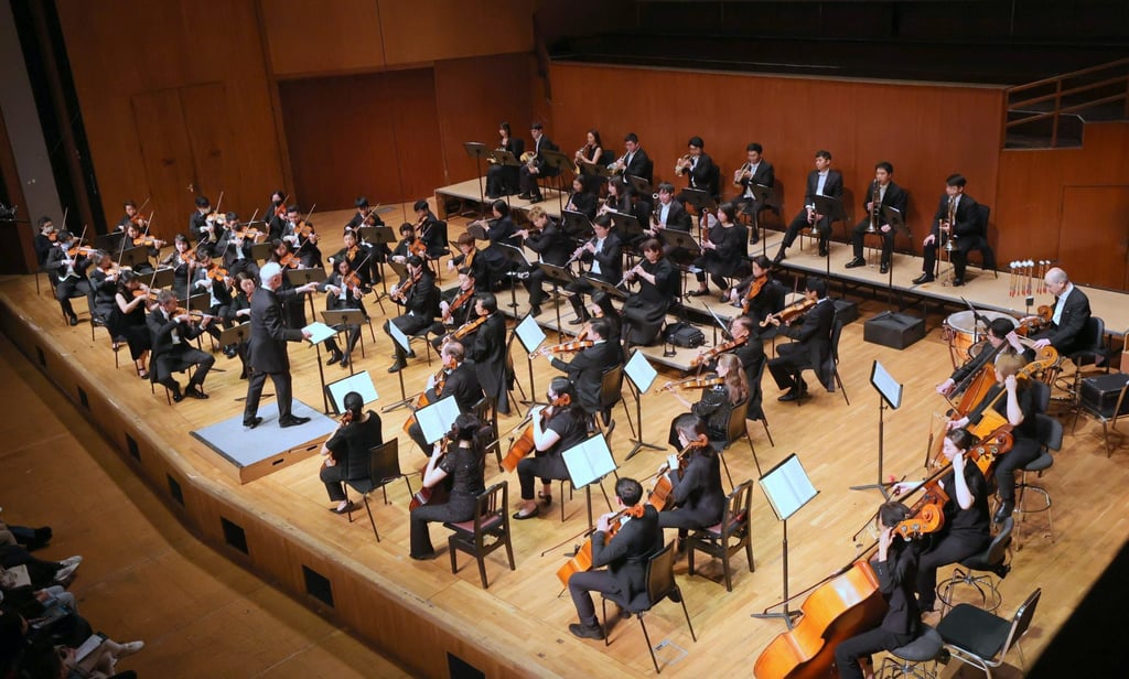 The Hong Kong Sinfonietta performs at Hong Kong City Hall Concert Hall on February 22, 2025. The orchestra will perform at the same venue on June 27, 2026, accompanied by jazz pianist Daniel Chu and harmonica superstar Cy Leo. Photo: Hong Kong Sinfonietta