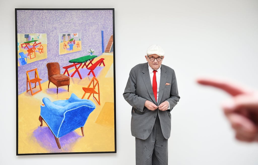 British artist David Hockney poses for an exhibition of his new work in London, Britain, in May 2015. Photo: EPA