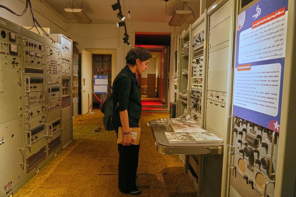 A woman visits the former US embassy, now an anti-American museum, in Tehran, Iran, on Friday. Photo: AP A woman visits the former US embassy, now an anti-American museum, in Tehran, Iran, on Friday. Photo: AP