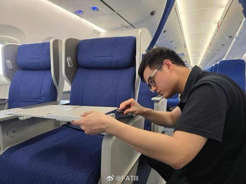 China’s C919 has entered an important phase, with jets across the series undergoing rigorous inspections. Photo: Handout China’s C919 has entered an important phase, with jets across the series undergoing rigorous inspections. Photo: Handout