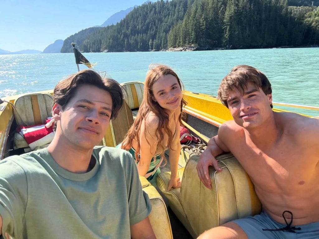 Matt Cornett with Sadie Soverall and Michael Bradway, his co-stars in Every Year After. Photo: @mattcornett/Instagram Matt Cornett with Sadie Soverall and Michael Bradway, his co-stars in Every Year After. Photo: @mattcornett/Instagram