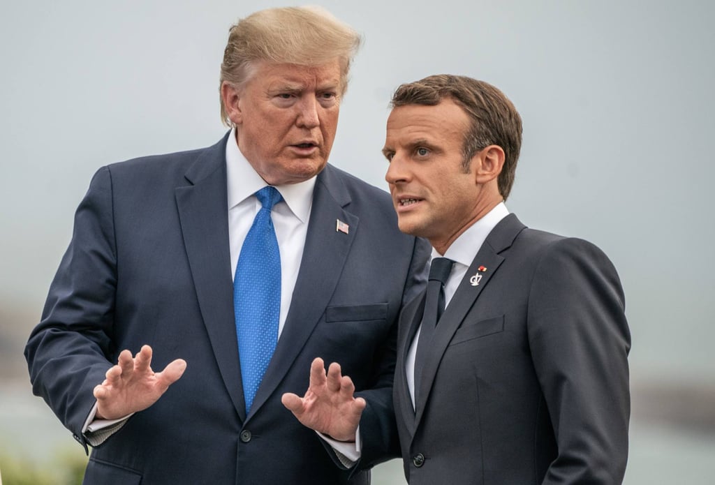 French President Emmanuel Macron (right) and US President Donald Trump before the start of the 45th G7 summit in 2019. Photo: dpa French President Emmanuel Macron (right) and US President Donald Trump before the start of the 45th G7 summit in 2019. Photo: dpa