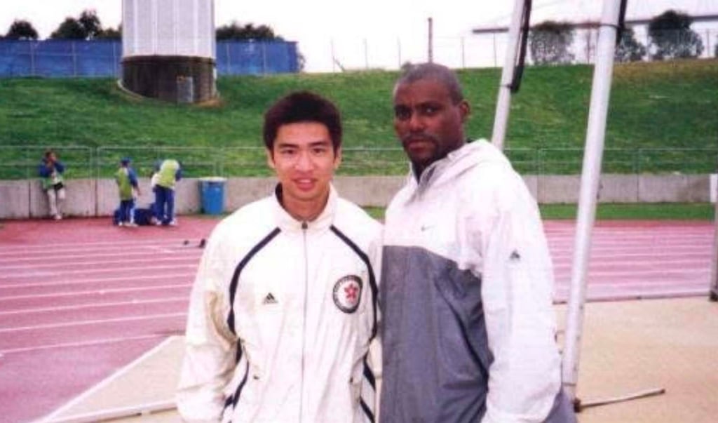Ivan Ho with legendary sprinter Carl Lewis at the 2000 Sydney Olympics. Photo: Ivan Ho Ivan Ho with legendary sprinter Carl Lewis at the 2000 Sydney Olympics. Photo: Ivan Ho