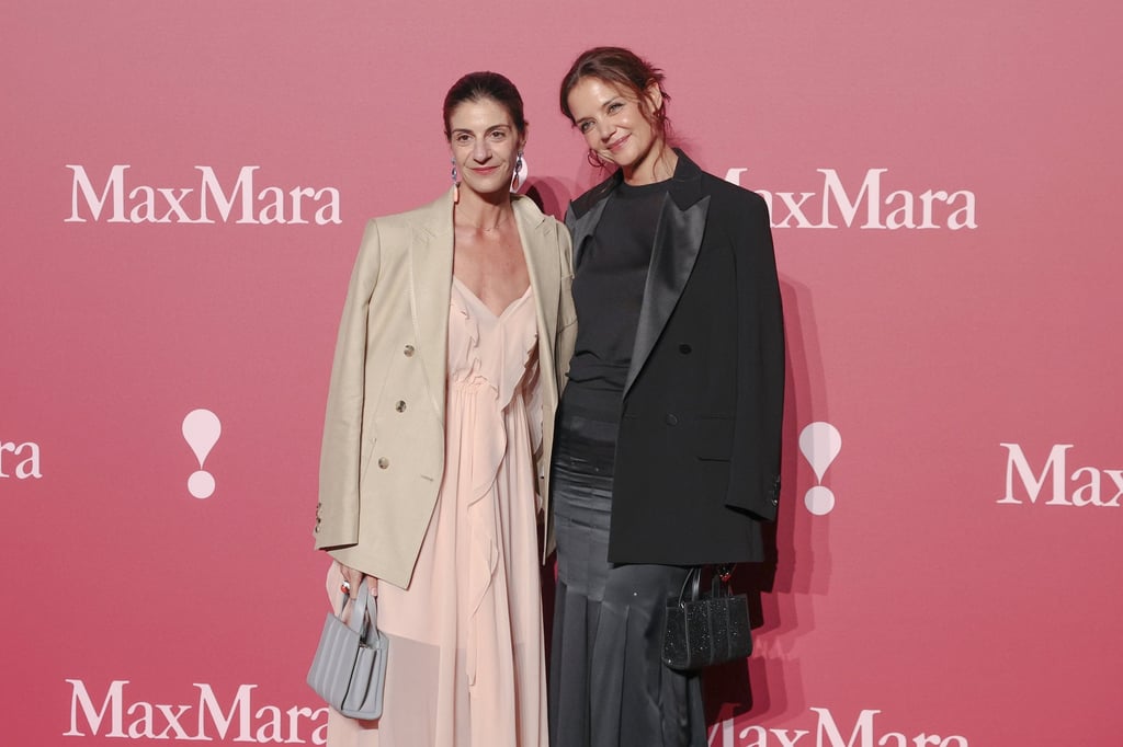 Maria Giulia Prezioso Maramotti and actress Katie Holmes at the show in Shanghai. Photo: Getty Images Maria Giulia Prezioso Maramotti and actress Katie Holmes at the show in Shanghai. Photo: Getty Images