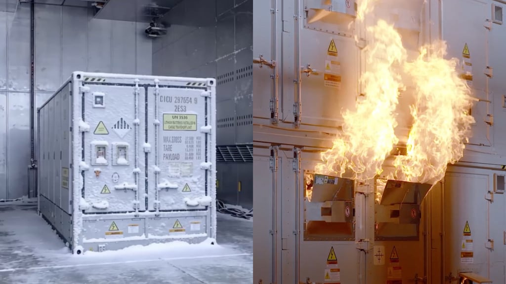 The Xiamen Energy Storage Validation Research Institute has facilities to test battery systems under a wide range of extreme conditions. Photo: Handout The Xiamen Energy Storage Validation Research Institute has facilities to test battery systems under a wide range of extreme conditions. Photo: Handout