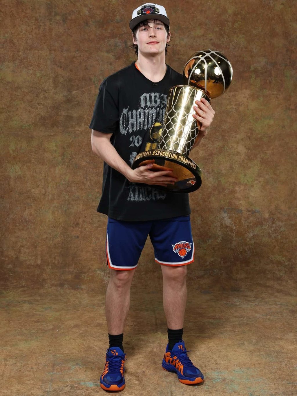 Tyler Kolek with the Larry O’Brien Championship Trophy. Photo: @tyler_kolek/Instagram Tyler Kolek with the Larry O’Brien Championship Trophy. Photo: @tyler_kolek/Instagram