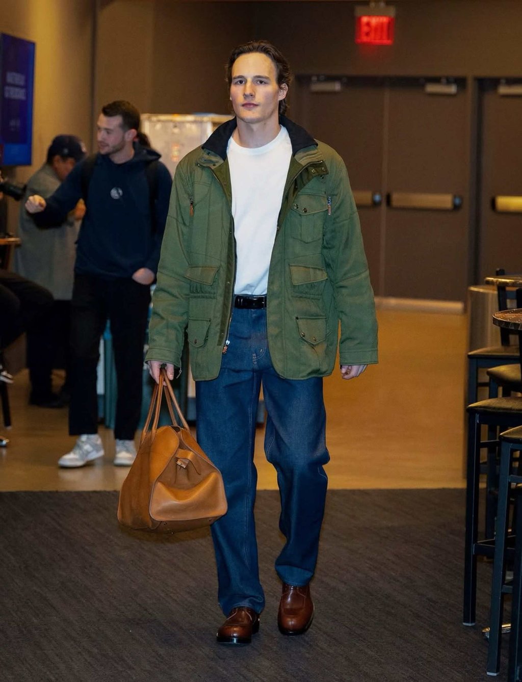 Tyler Kolek has a style likened to 90s era Brad Pitt and Denzel Washington. Photo: @tyler_kolek/Instagram Tyler Kolek has a style likened to 90s era Brad Pitt and Denzel Washington. Photo: @tyler_kolek/Instagram