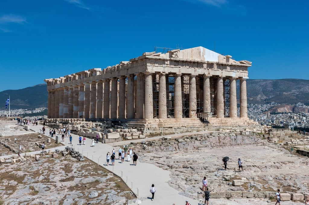 The western pediment of the Parthenon. Photo: Greek Ministry of Culture via EPA The western pediment of the Parthenon. Photo: Greek Ministry of Culture via EPA