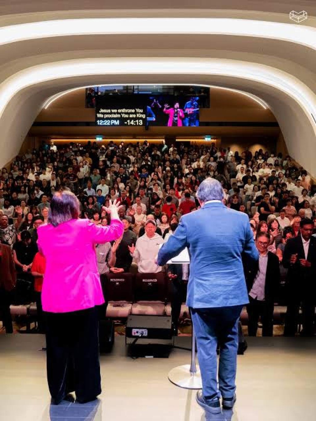 Cornerstone Community Church holds one of its first services at its new home in Orchard Towers. Photo: Instagram/csgg.sg Cornerstone Community Church holds one of its first services at its new home in Orchard Towers. Photo: Instagram/csgg.sg