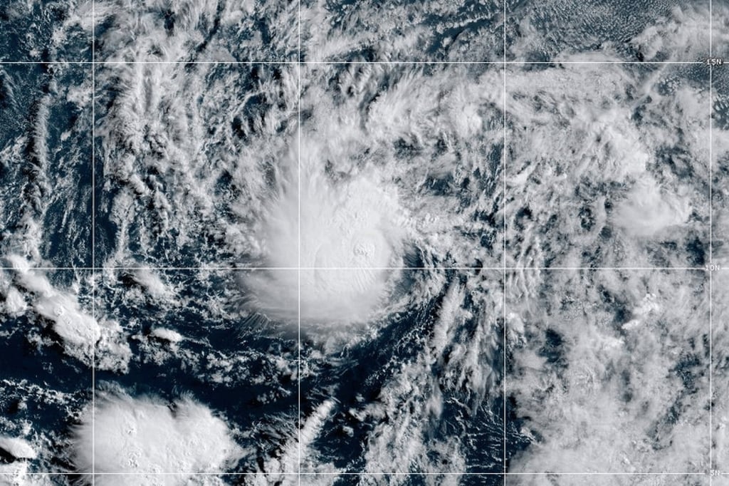 A tropical storm forms over the Pacific Ocean on June 3. El Nino tends to intensify Asia’s tropical storms. Photo: CIRA/NOAA/AP A tropical storm forms over the Pacific Ocean on June 3. El Nino tends to intensify Asia’s tropical storms. Photo: CIRA/NOAA/AP