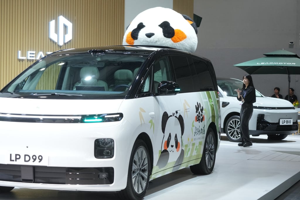 The Leapmotor LP D99 on display at the Hong Kong auto expo this week. Photo: May Tse