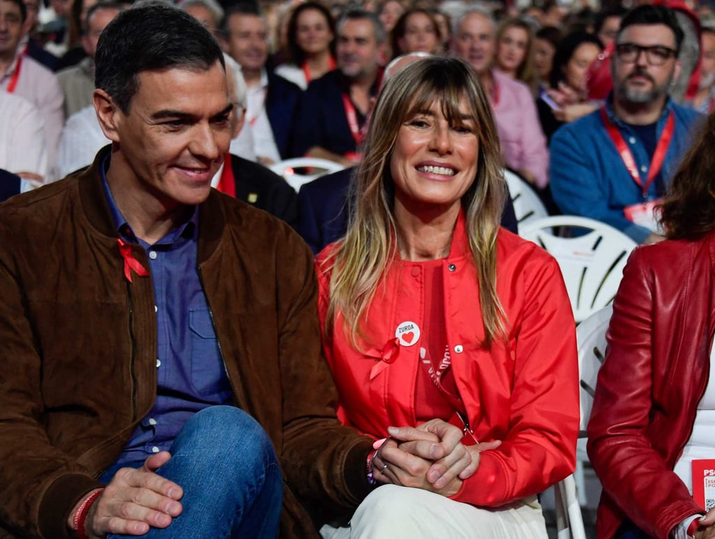 Spain’s prime minister Pedro Sanchez (left) and his wife Begona Gomez at the start of the 41st congress of the Spanish Socialist Workers Party in Seville in 2024. Photo: AFP Spain’s prime minister Pedro Sanchez (left) and his wife Begona Gomez at the start of the 41st congress of the Spanish Socialist Workers Party in Seville in 2024. Photo: AFP