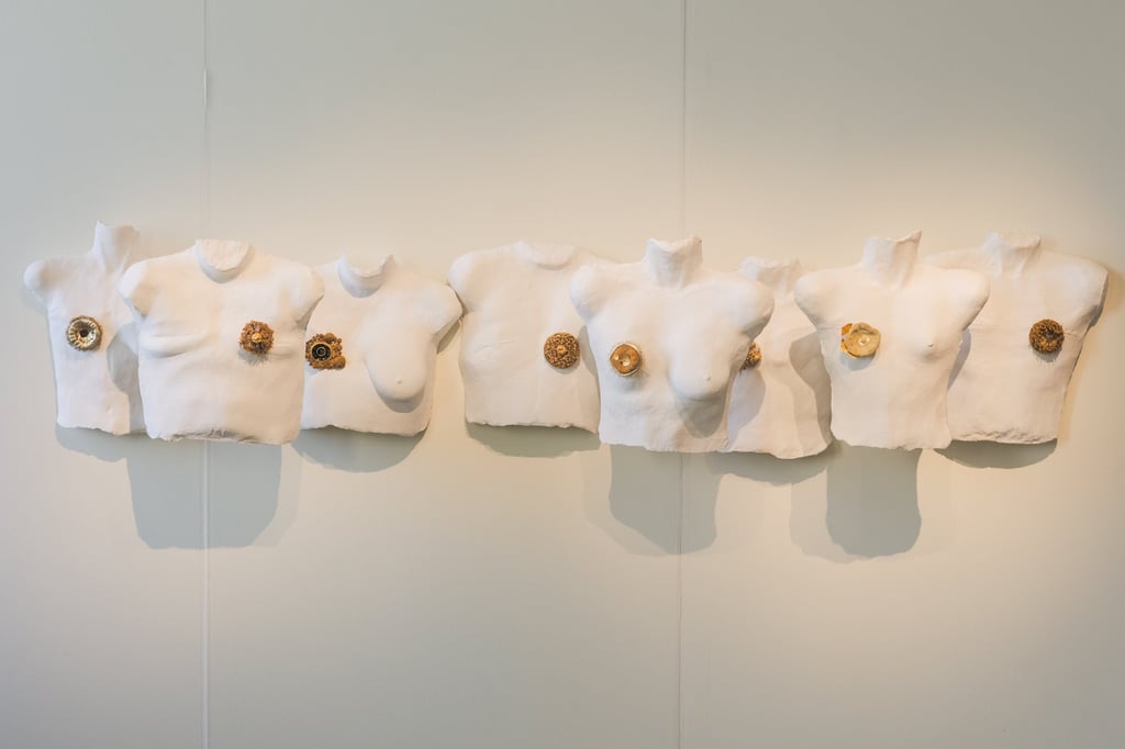Huimin Zhang’s series of Mammary Gland brooches. Photo: Handout