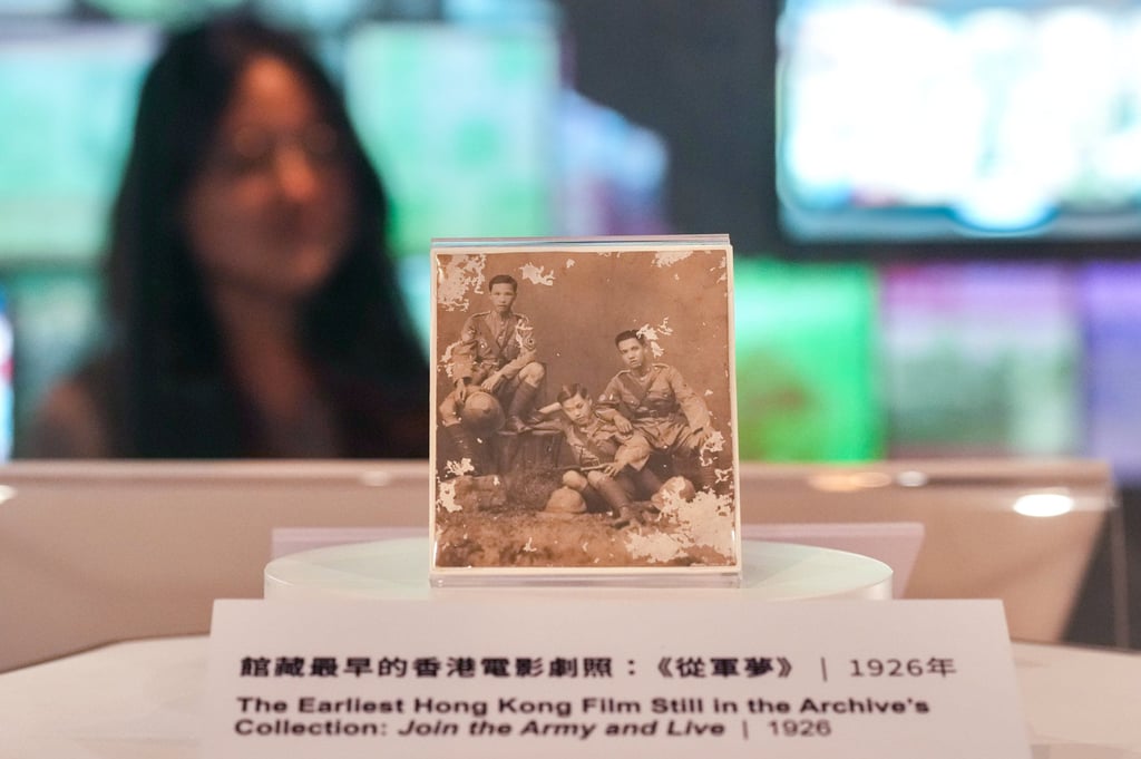 The earliest Hong Kong film still in the archive’s collection, from the 1926 silent film Join the Army and Live. Photo: Karma Lo