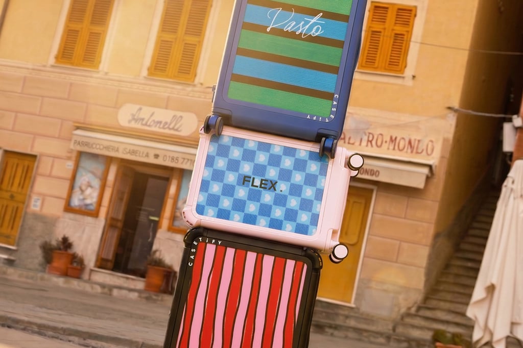 Casetify Bounce expandable suitcases. Photo: Handout