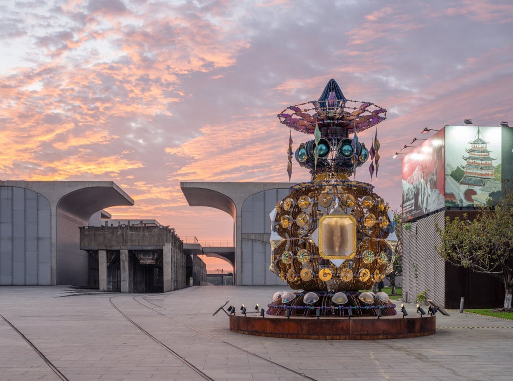 Birth, one of the sculptures in Wallace Chan’s “Vessels of Other Worlds” exhibition. Photo: courtesy Wallace Chan