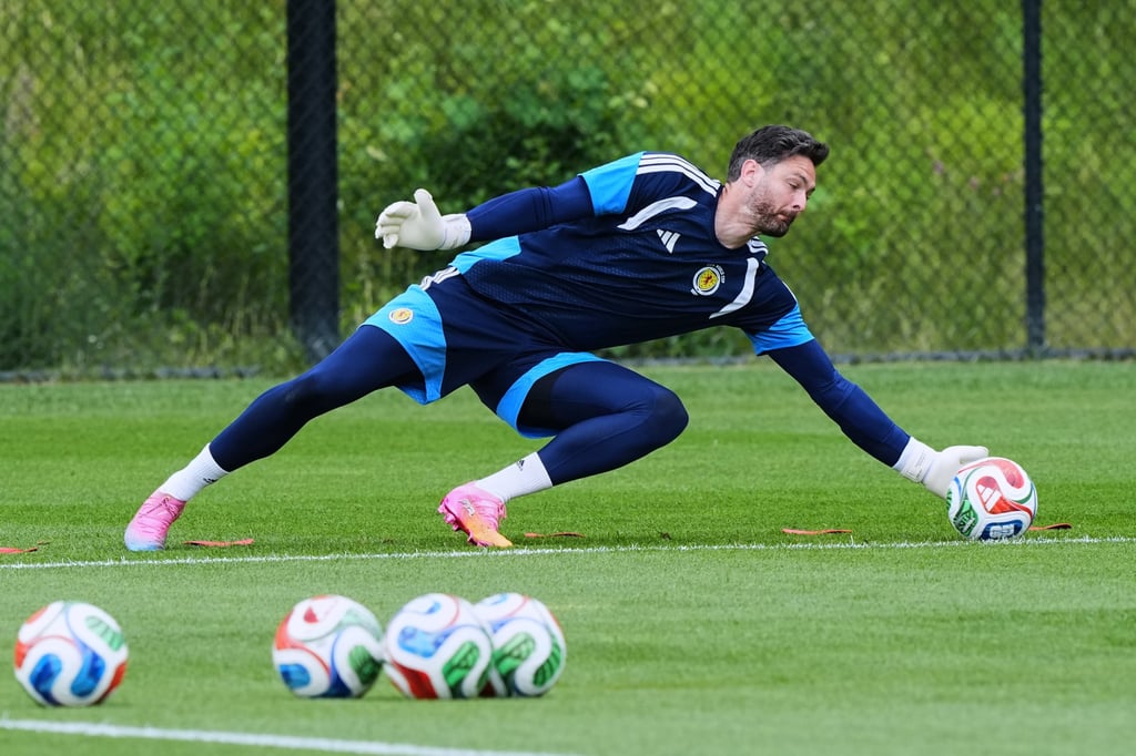 Craig Gordon during a training session ahead of the World Cup. Photo: AP Craig Gordon during a training session ahead of the World Cup. Photo: AP