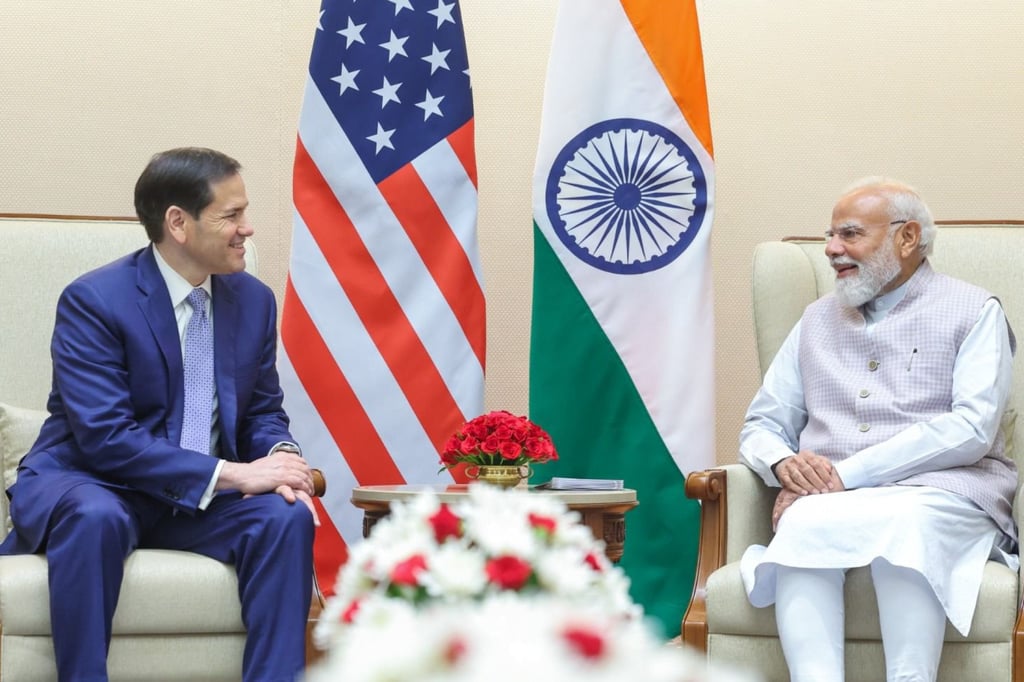 Indian Prime Minister Narendra Modi (right) meets US Secretary of State Marco Rubio in New Delhi in May. Photo: AP. Indian Prime Minister Narendra Modi (right) meets US Secretary of State Marco Rubio in New Delhi in May. Photo: AP.