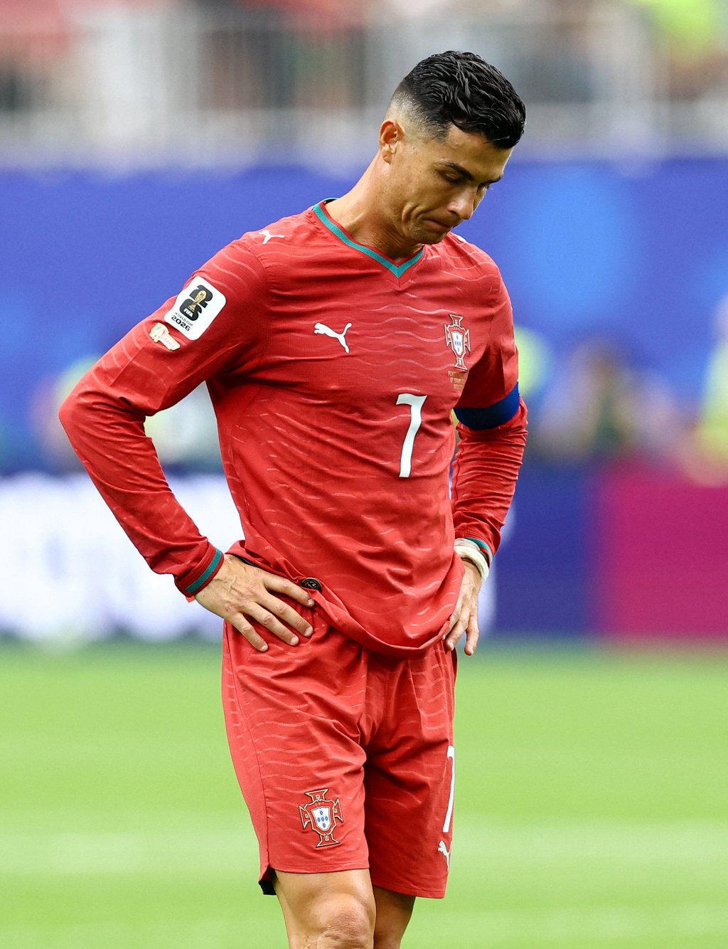 Portugal’s Cristiano Ronaldo looks dejected after the match between Portugal and Congo during the World Cup 2026. Photo: Reuters Portugal’s Cristiano Ronaldo looks dejected after the match between Portugal and Congo during the World Cup 2026. Photo: Reuters