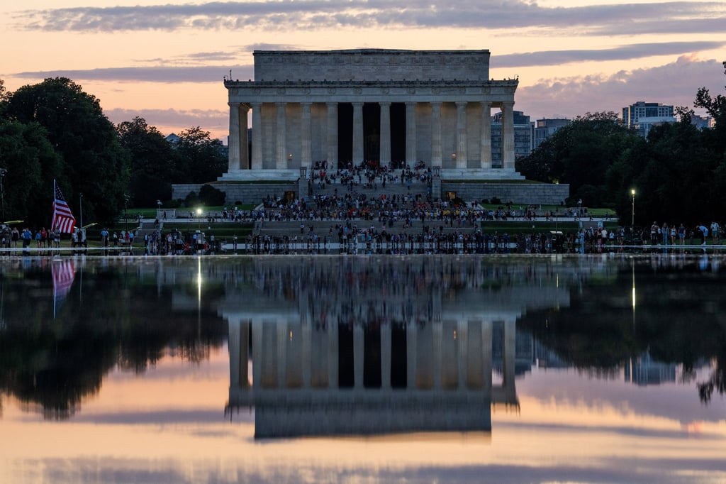 The Lincoln Memorial Reflecting Pool in Washington DC on Tuesday. Photo: Reuters The Lincoln Memorial Reflecting Pool in Washington DC on Tuesday. Photo: Reuters