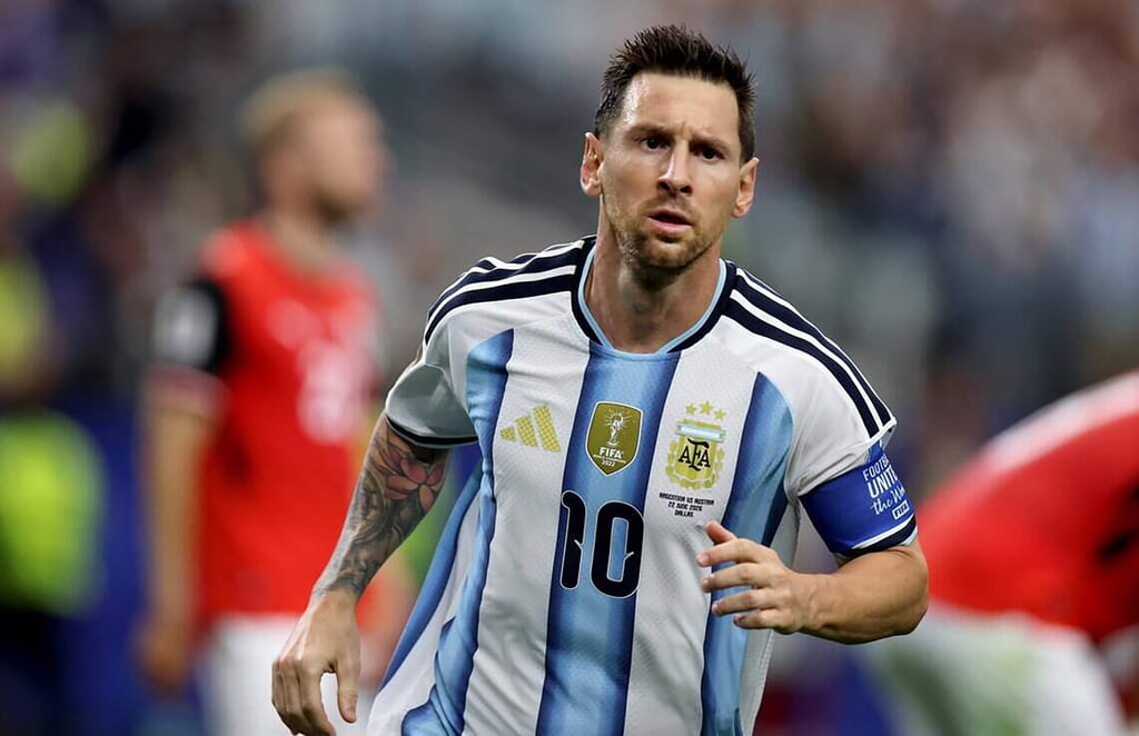 Argentina forward Lionel Messi during the 2026 Fifa World Cup match against Austria on Monday. Photo: TNS