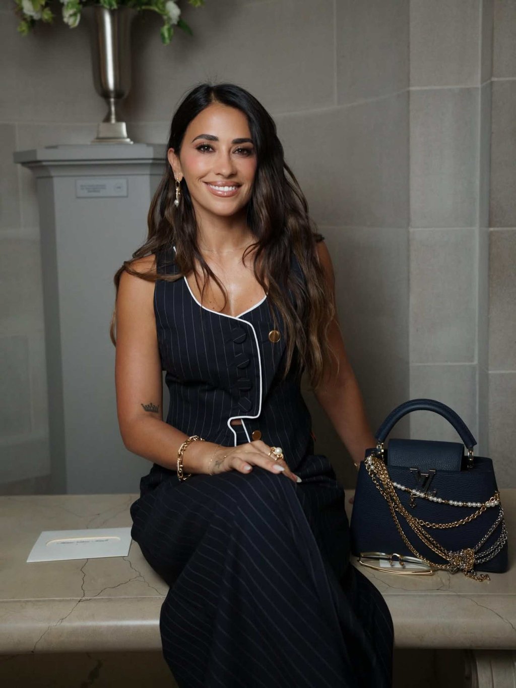 Antonela Roccuzzo at a Louis Vuitton event in New York in May. Photo: @antonelaroccuzzo/Instagram