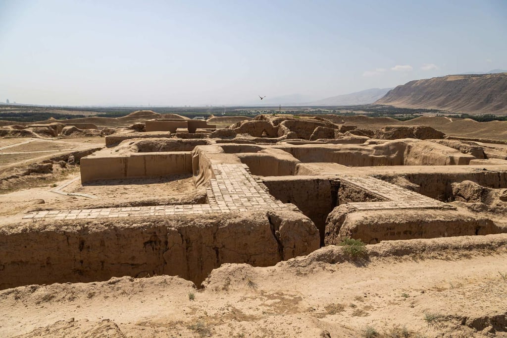 The archaeological ruins of Nisa, an ancient fortress near Ashgabat, the capital of Turkmenistan. Photo: AFP