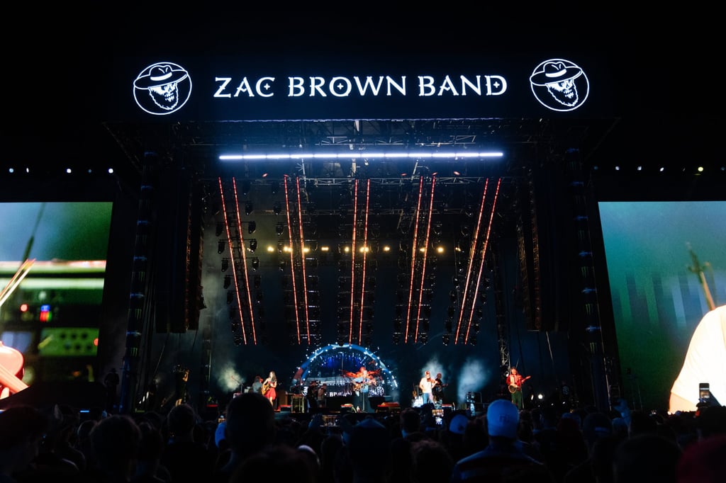 The Zac Brown Band played at the UFC Freedom 250 Fan Fest on the White House Ellipse ahead of Sunday’s fight on the South Lawn, on June 13, in Washington DC. Photo: AP