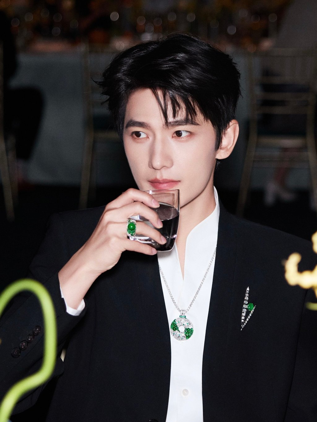 Chow Tai Fook global ambassador Yang Yang at the launch of the collection in Shanghai. Photo: Handout
