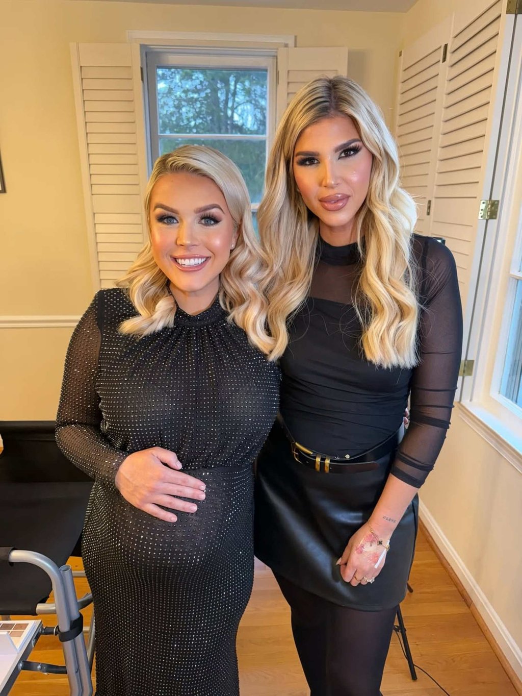 Adrienne Gray “glamming” Karoline Leavitt Riccio in April. Photo: @adriennegraytv/Instagram