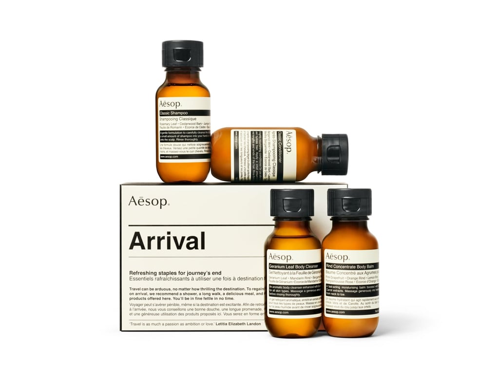 Aesop Arrival travel set. Photo: Handout Aesop Arrival travel set. Photo: Handout