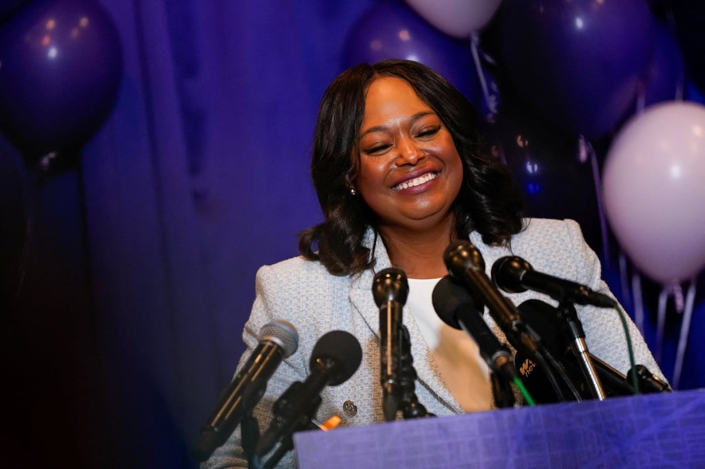 Janeese Lewis George, who won the Democratic primary for Washington’s mayor. Photo: Reuters Janeese Lewis George, who won the Democratic primary for Washington’s mayor. Photo: Reuters