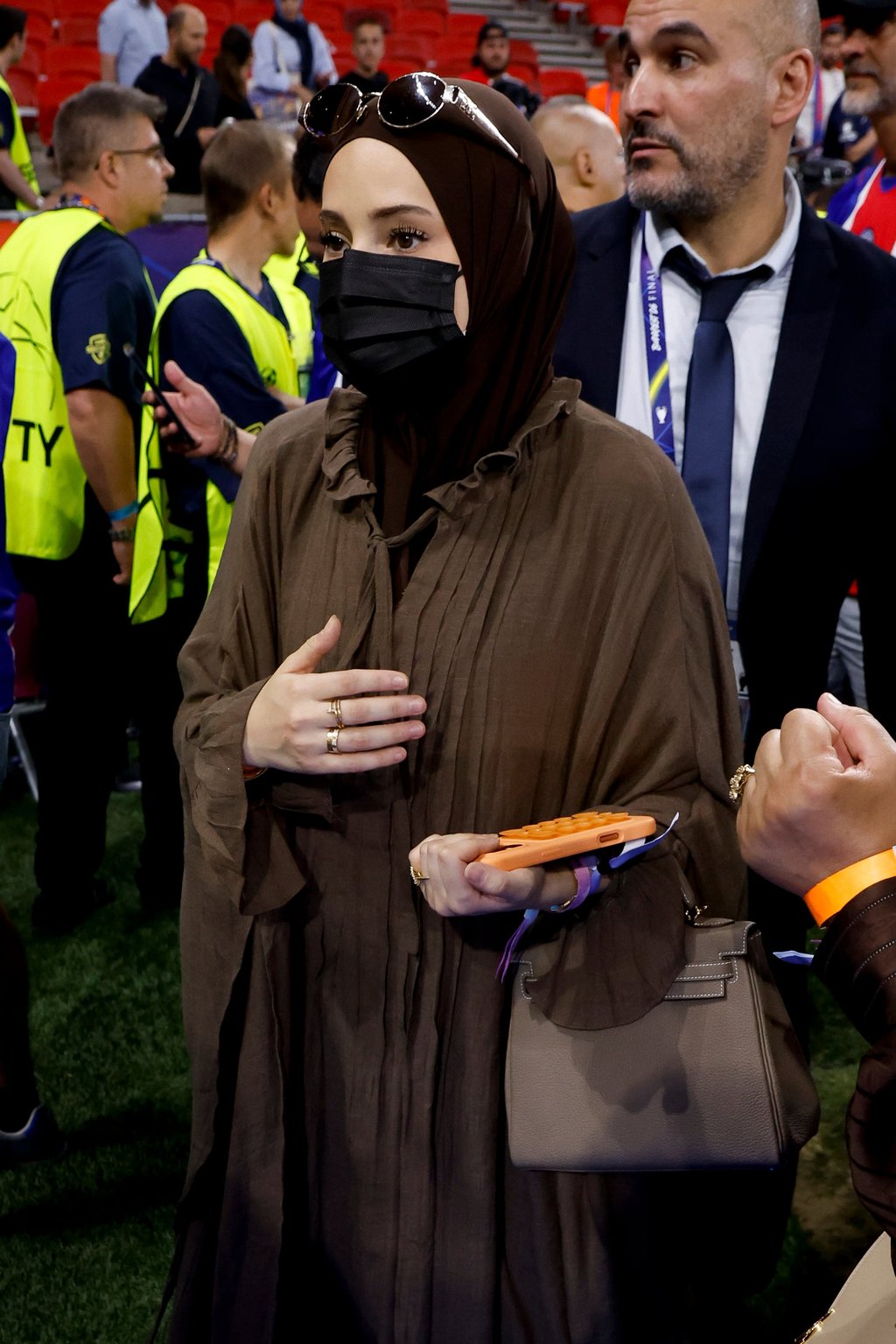 Rima Edbouche, wife of French national footballer Ousmane Dembélé. Photo: Getty Images