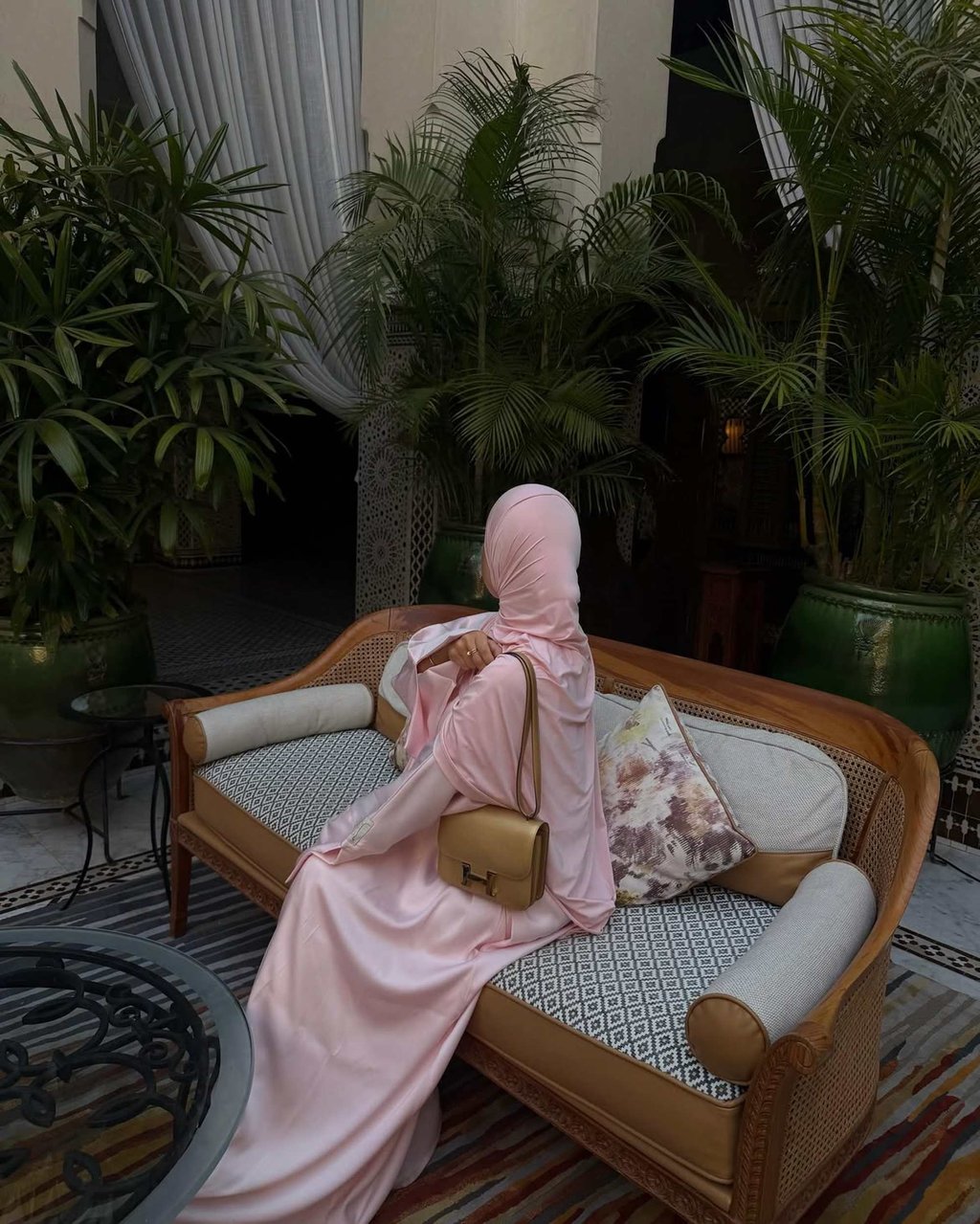 Rima Edbouche’s social media posts are typically modest, rarely showing her face. Photo: @rima.edbouche/Instagram