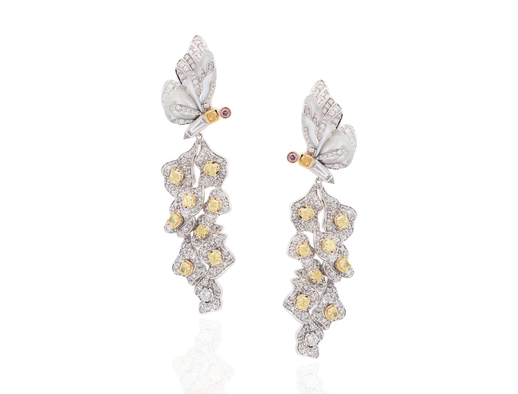Simone Jewels’ Hanging Gardens of Babylon Flourish Butterfly earrings. Photo: Handout Simone Jewels’ Hanging Gardens of Babylon Flourish Butterfly earrings. Photo: Handout