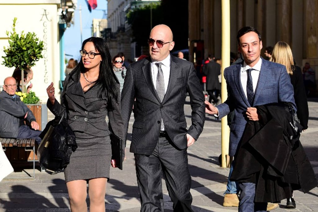 Maltese tycoon Yorgen Fenech (centre) walks into court in Valletta, Malta, in November 2019. Photo: AFP Maltese tycoon Yorgen Fenech (centre) walks into court in Valletta, Malta, in November 2019. Photo: AFP