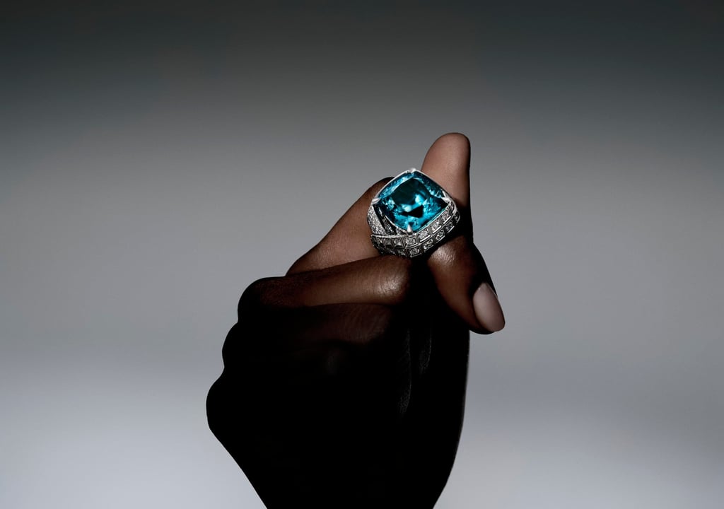 Fortitude ring with dramatic blue zircon. Photo: Handout Fortitude ring with dramatic blue zircon. Photo: Handout